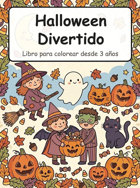 Cover: Halloween Divertido: Libro para Colorear