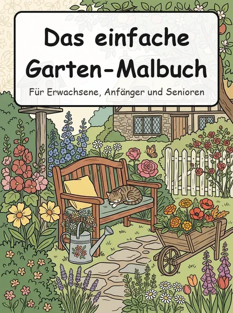 Cover: Das einfache Garten-Malbuch