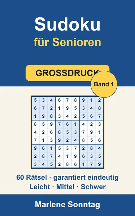 Cover: Sudoku für Senioren Bd. 1